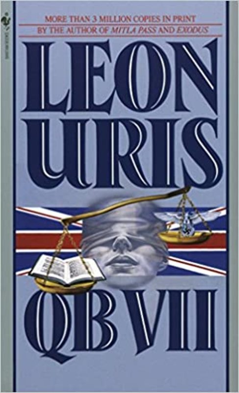 Book cover for "QB VII" by Leon Uris