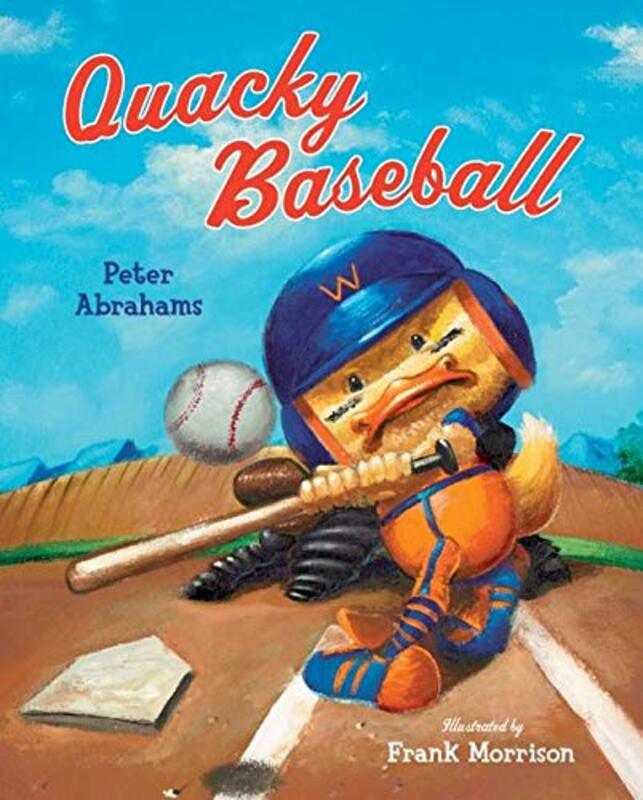 Book cover for "Quacky Baseball" by Peter Abrahams