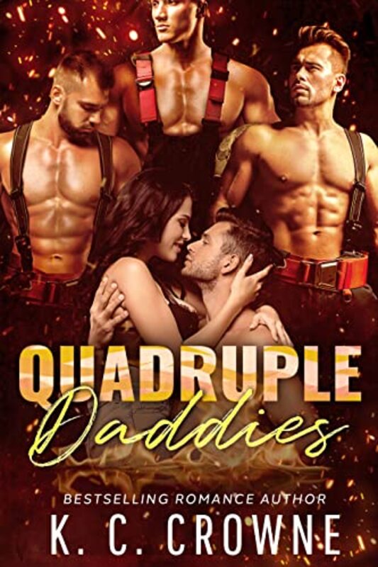Book cover for "Quadruple Daddies" by KC Crowne