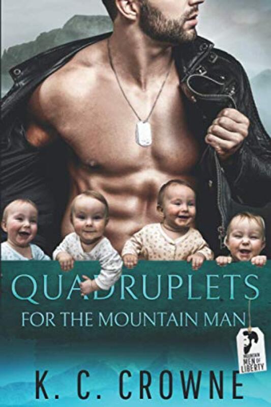 Book cover for "Quadruplets for the Mountain Man" by KC Crowne