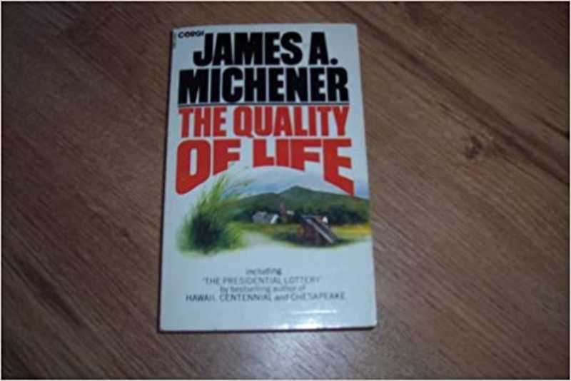 Book cover for "Quality of Life" by James A. Michener