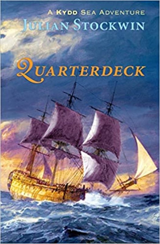 Book cover for "Quarterdeck" by Julian Stockwin