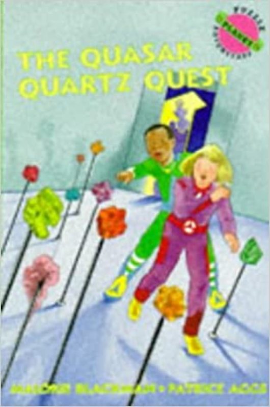 Book cover for "Quasar Quartz Quest" by Malorie Blackman