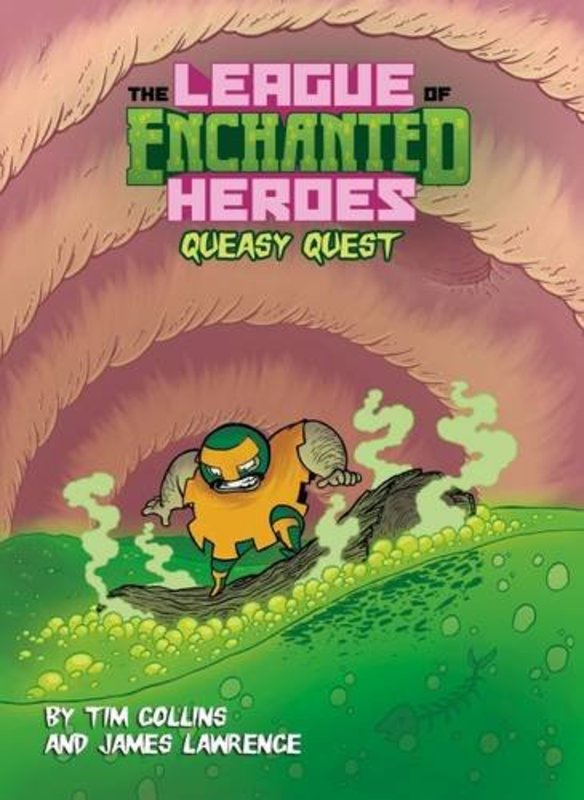 Book cover for "Queasy Quest" by Tim Collins