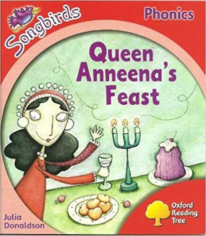 Book cover for "Queen Aneena's Feast" by Julia Donaldson