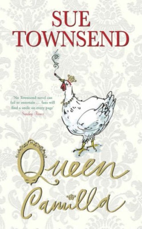 Book cover for "Queen Camilla" by Sue Townsend