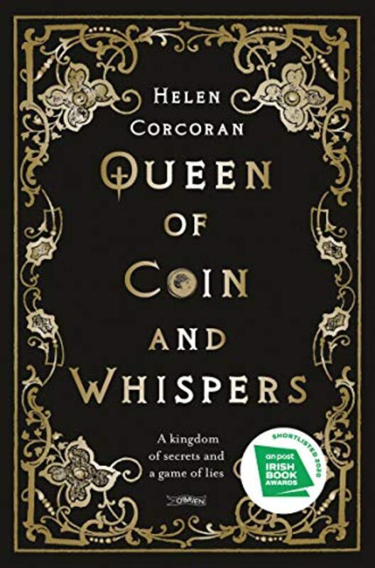 Book cover for "Queen of Coin and Whispers" by Helen Corcoran