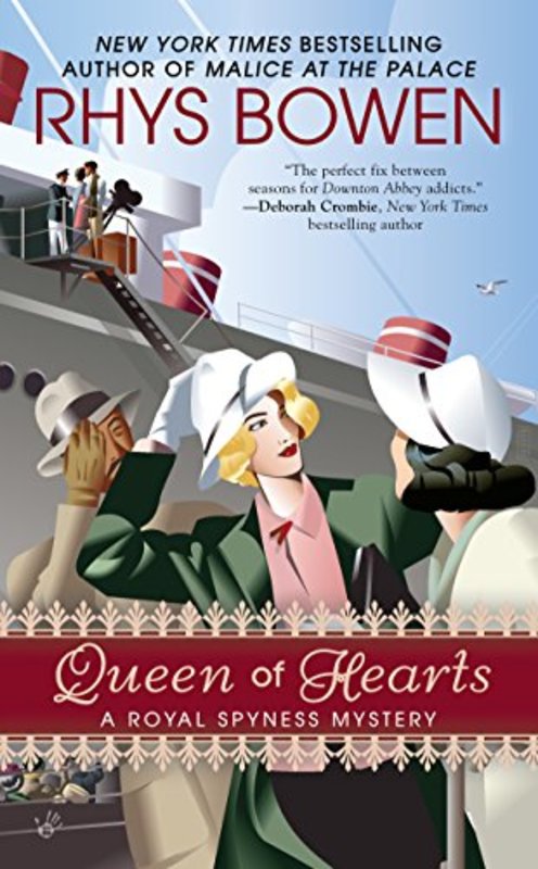 Book cover for "Queen of Hearts" by Rhys Bowen