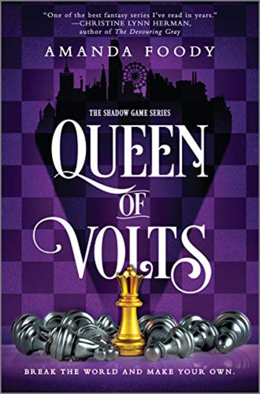 Book cover for "Queen of Volts" by Amanda Foody