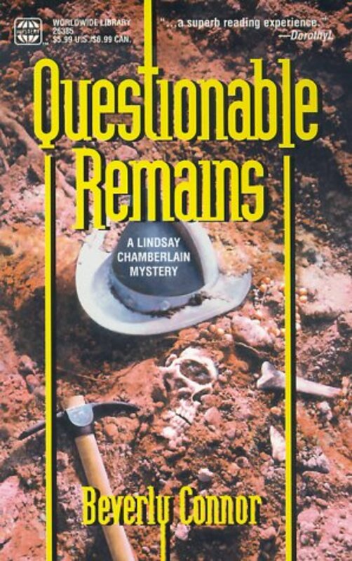 Book cover for "Questionable Remains" by Beverly Connor