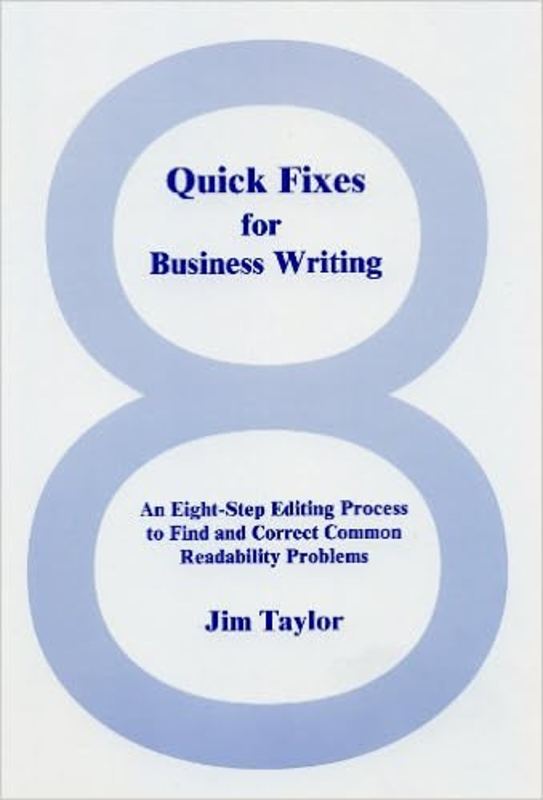 Book cover for "Quick Fixes for Business Writing" by Jim Taylor