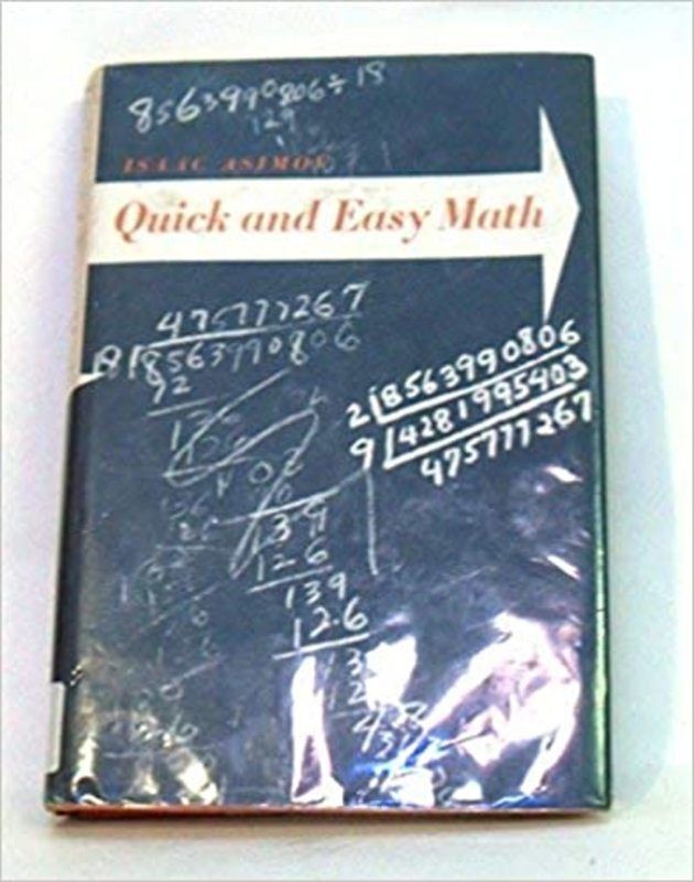 Book cover for "Quick and Easy Math" by Isaac Asimov