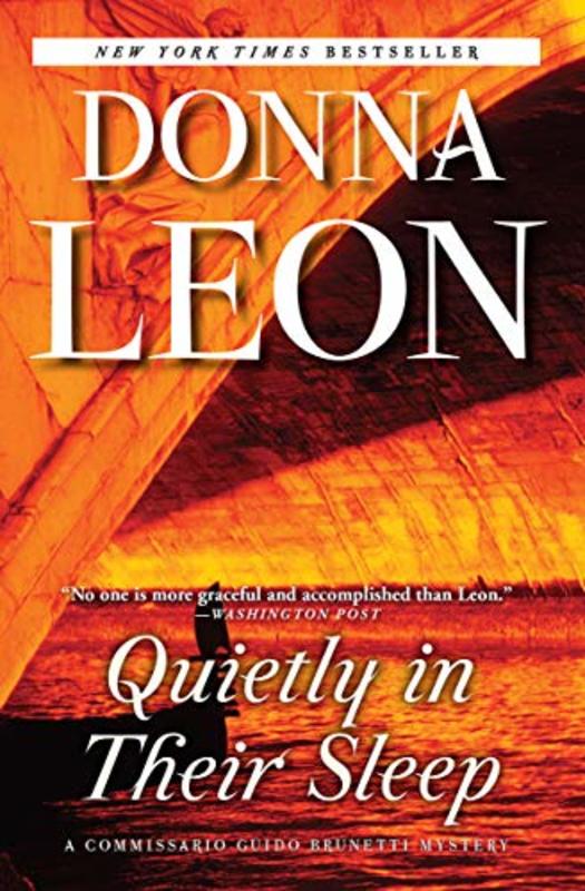 Book cover for "Quietly in Their Sleep" by Donna Leon