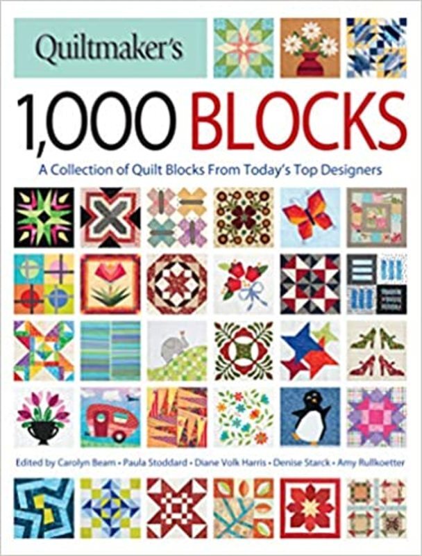 Book cover for "Quiltmaker's 1,000 Blocks" by Carolyn Beam