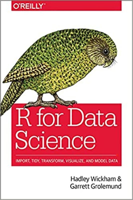 Book cover for "R for Data Science" by Hadley Wickham