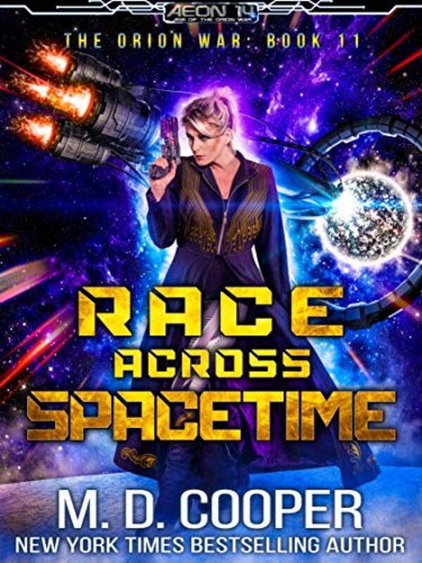 Book cover for "Race Across Spacetime" by MD Cooper