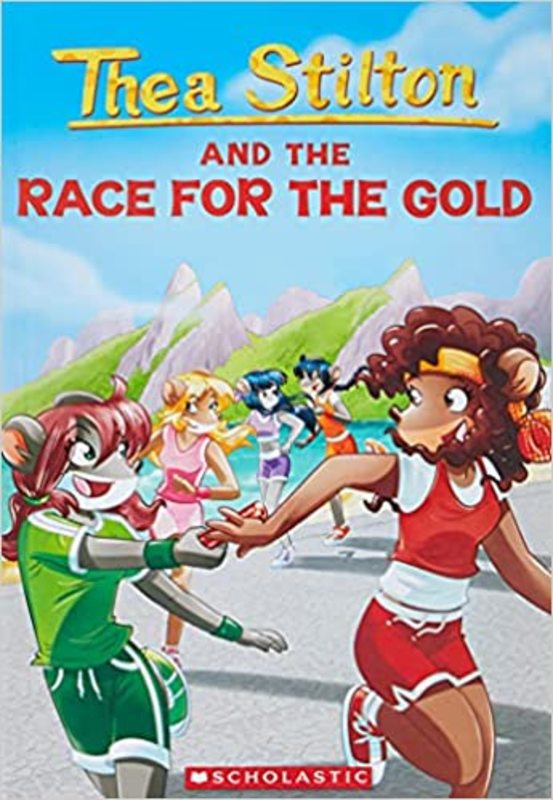 Book cover for "Race for the Gold" by Thea Stilton