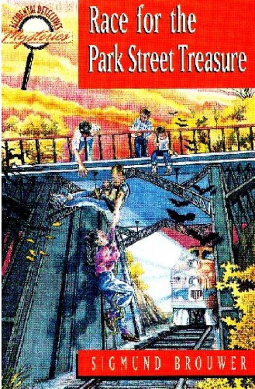 Book cover for "Race for the Park Street Treasure" by Sigmund Brouwer