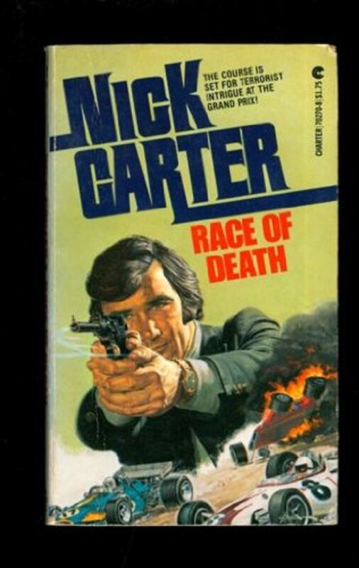 Book cover for "Race of Death" by Nick Carter