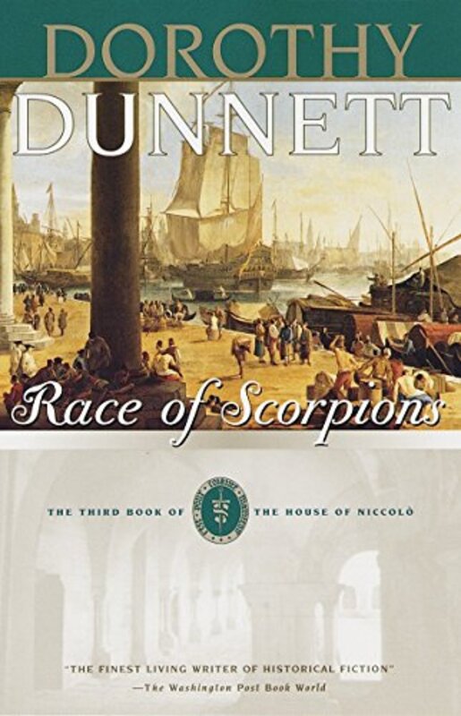 Book cover for "Race of Scorpions" by Dorothy Dunnett