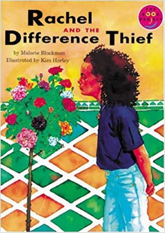 Book cover for "Rachel and the Difference Thief" by Malorie Blackman