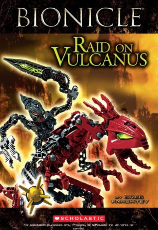 Book cover for "Raid on Vulcanus" by Greg Farshtey