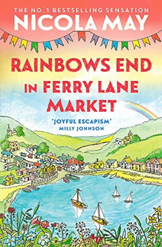 Book cover for "Rainbows End in Ferry Lane Market" by Nicola May