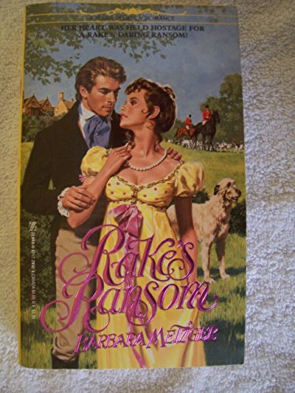 Book cover for "Rake's Ransom" by Barbara Metzger