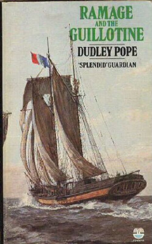 Book cover for "Ramage and the Guillotine" by Dudley Pope