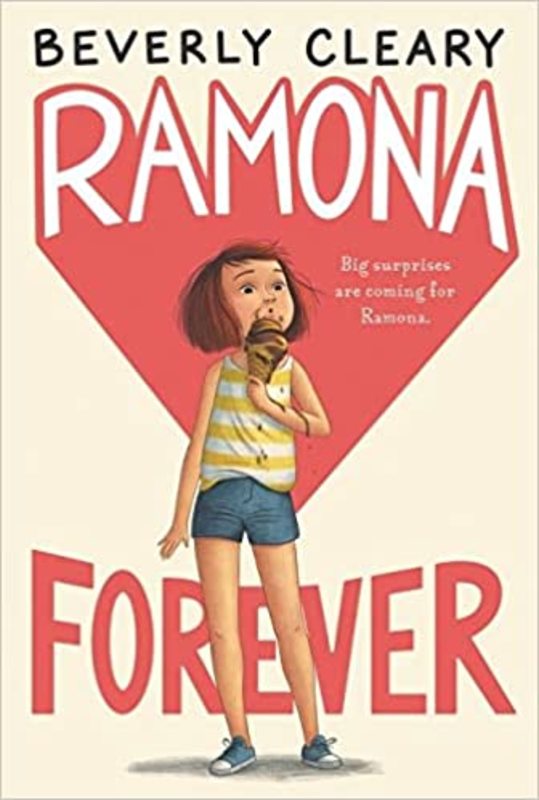 Book cover for "Ramona Forever" by Beverly Cleary