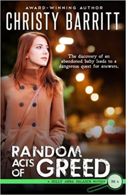 Book cover for "Random Acts of Greed" by Christy Barritt