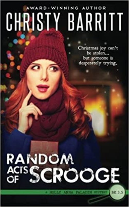 Book cover for "Random Acts of Scrooge" by Christy Barritt