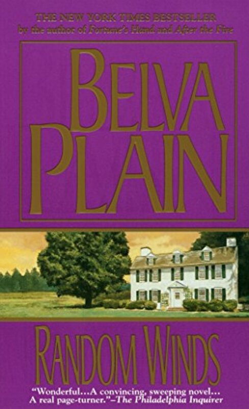 Book cover for "Random Winds" by Belva Plain