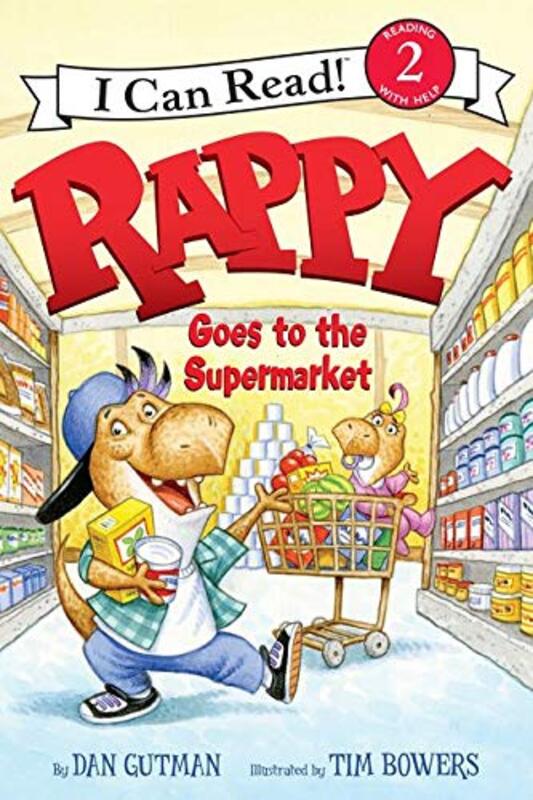 Book cover for "Rappy Goes to the Supermarket" by Dan Gutman