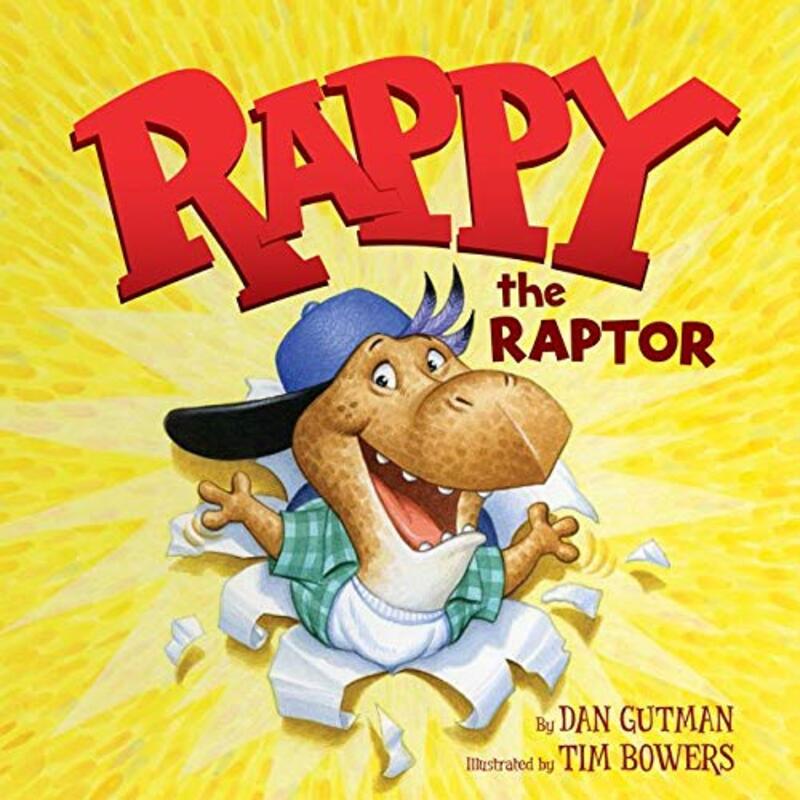 Book cover for "Rappy the Raptor" by Dan Gutman