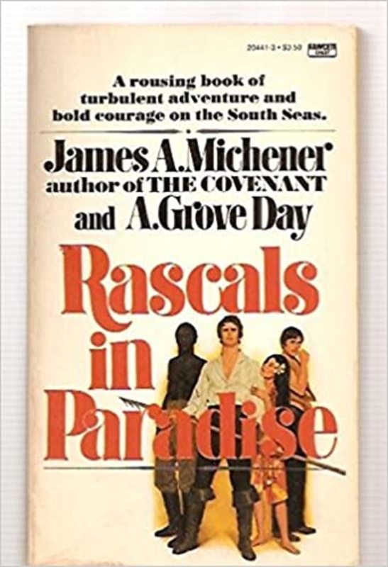 Book cover for "Rascals In Paradise" by James A. Michener