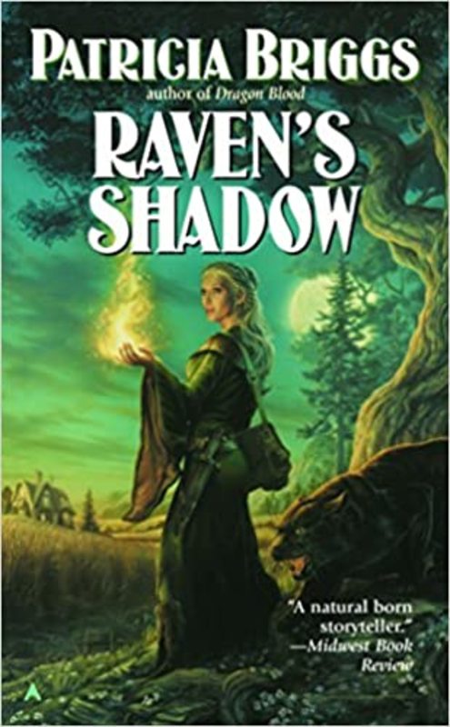 Book cover for "Raven's Shadow" by Patricia Briggs