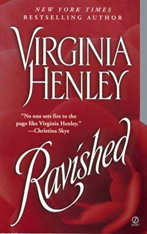 Book cover for "Ravished" by Virginia Henley