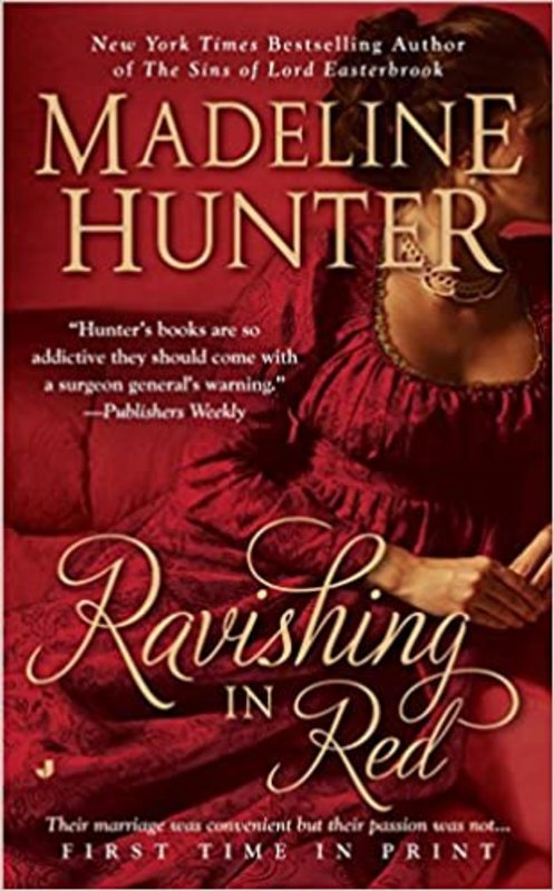 Book cover for "Ravishing in Red" by Madeline Hunter