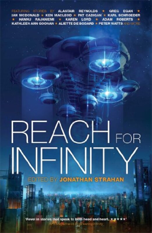 Book cover for "Reach for Infinity" by Jonathan Strahan