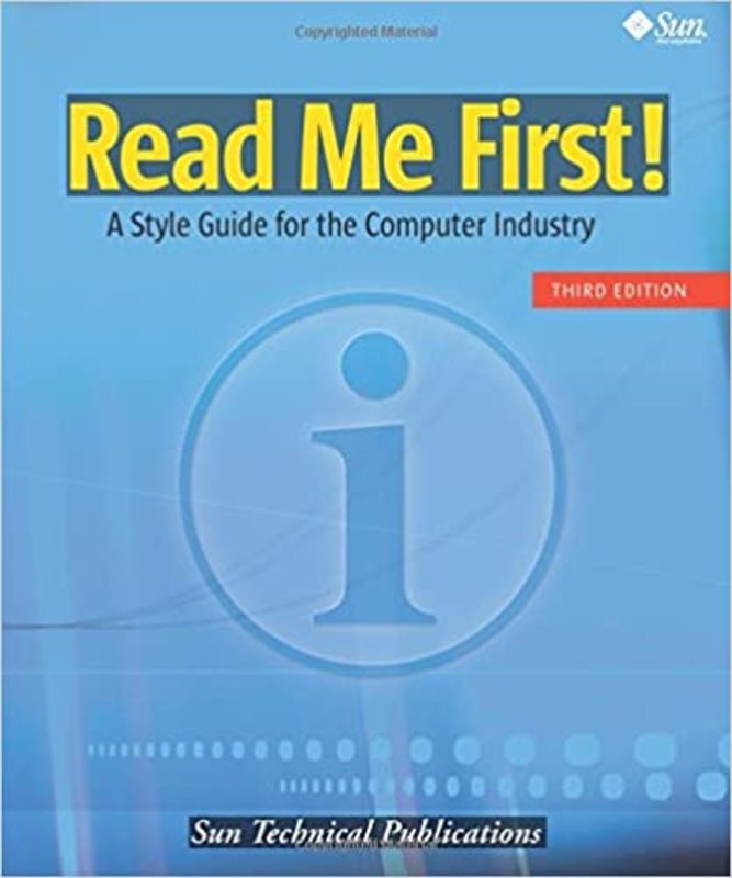 Book cover for "Read Me First!" by Sun Technical Publications