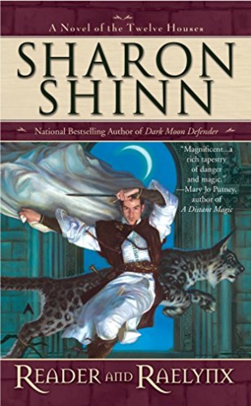 Book cover for "Reader and Raelynx" by Sharon Shinn