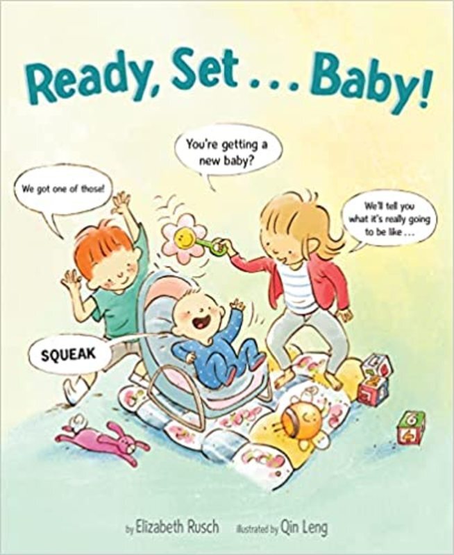 Book cover for "Ready, Set . . . Baby!" by Elizabeth Rusch