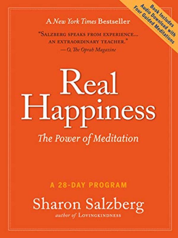 Book cover for "Real Happiness"