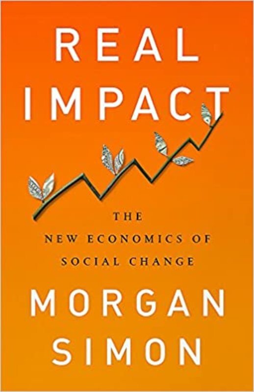 Book cover for "Real Impact" by Morgan Simon