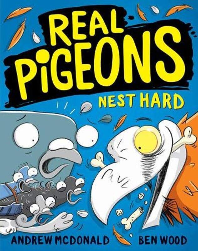 Book cover for "Real Pigeons Nest Hard" by Andrew McDonald