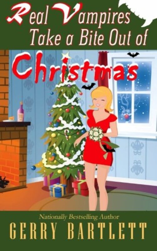 Book cover for "Real Vampires Take a Bite Out of Christmas" by Gerry Bartlett