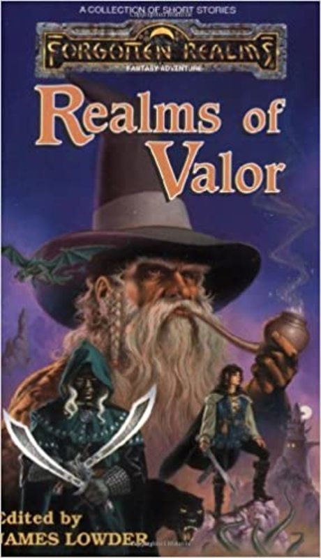 Book cover for "Realms of Valor" by RA Salvatore