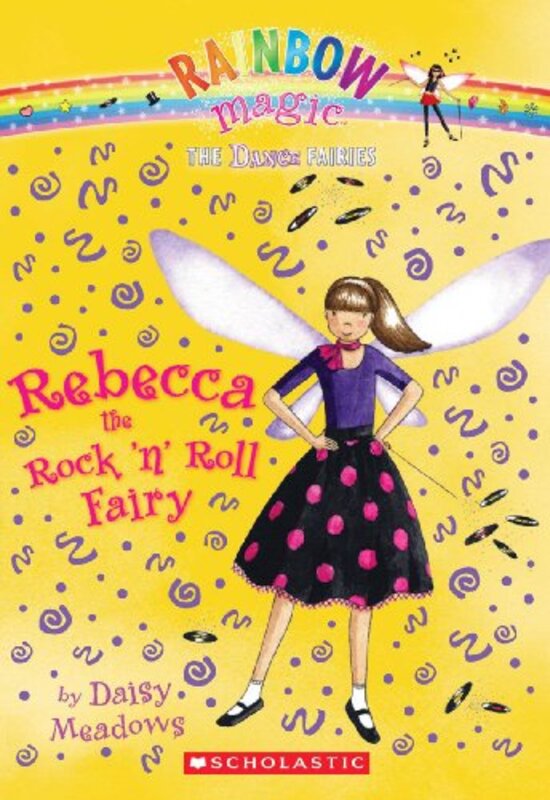 Book cover for "Rebecca The Rock 'n Roll Fairy" by Daisy Meadows