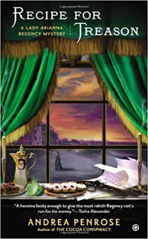 Book cover for "Recipe for Treason" by Andrea Penrose